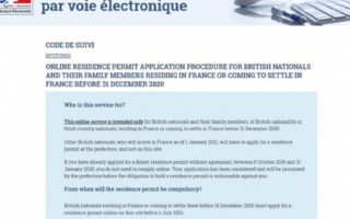 Website for Brits in France to apply for post-Brexit residency cards now live