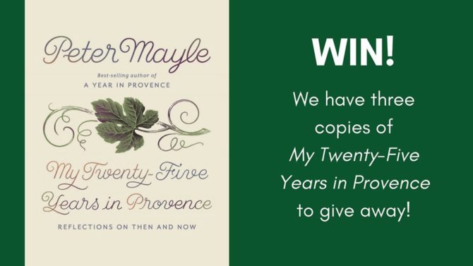 WIN! A copy of My Twenty-Five Years in Provence