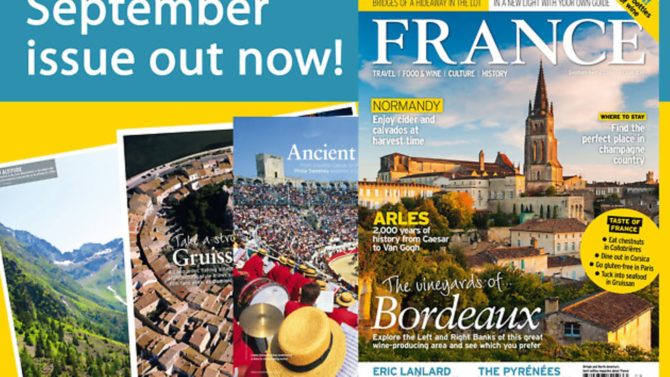 The September issue of FRANCE Magazine is out now!