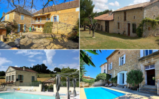 6 sunny gîte properties for sale in France