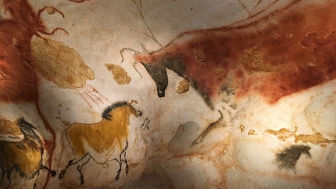 Prehistoric cave art in France