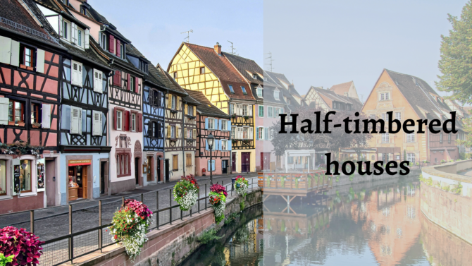 French Architecture: Half-timbered houses