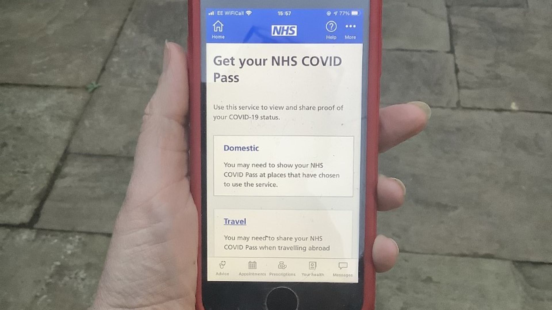 Using the NHS Covid Pass for travel from the UK to France Complete France