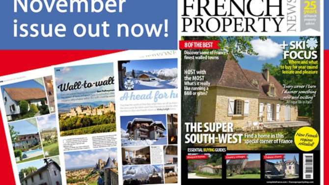 November 2016 issue of French Property News out now!