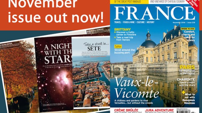 The November issue of FRANCE Magazine is out now!