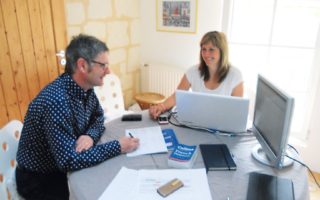 Learning French at a language school