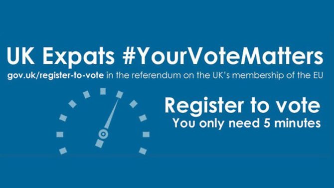 UK expats should register to vote in the EU referendum