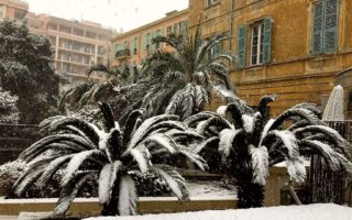 It’s been snowing on the Côte d’Azur and it looks magical