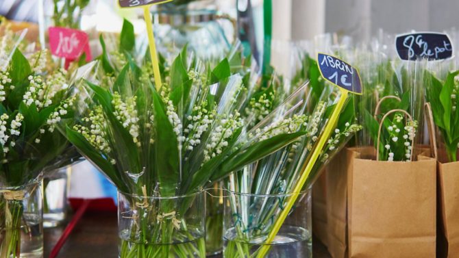 Why is lily of the valley given on 1 May in France?