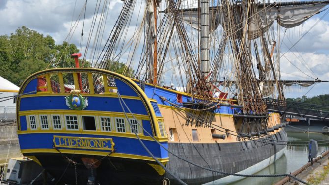 L’Hermione: a replica of the 18th-century French frigate