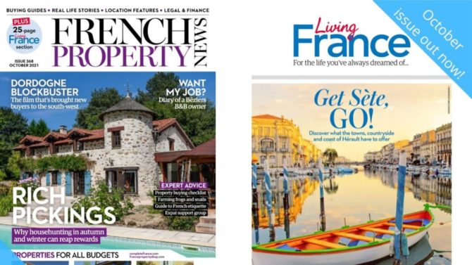 Provence Street, Pioneers and Professional tips: things we learnt in the October 2021 issue of French Property News (plus Living France), out now!