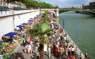 There is a new 10-ha park along the River Seine in Paris