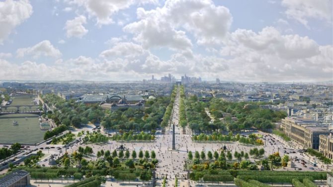 See the Champs-Élysées’ green makeover