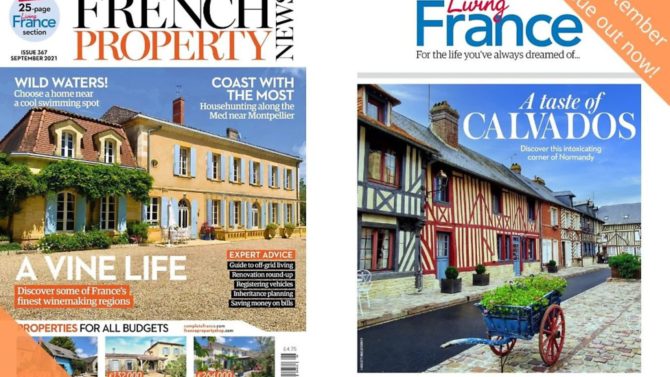 Hot springs, hilltop villages and helpful tips; 10 things we learnt in the September 2021 issue of French Property News (plus Living France), out now!