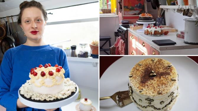 The vegan French cake business on a narrowboat in Somerset