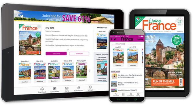 Introducing the NEW Living France Magazine App