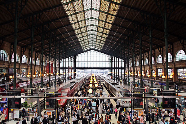 Europe’s busiest train station: Gare du Nord, Paris
